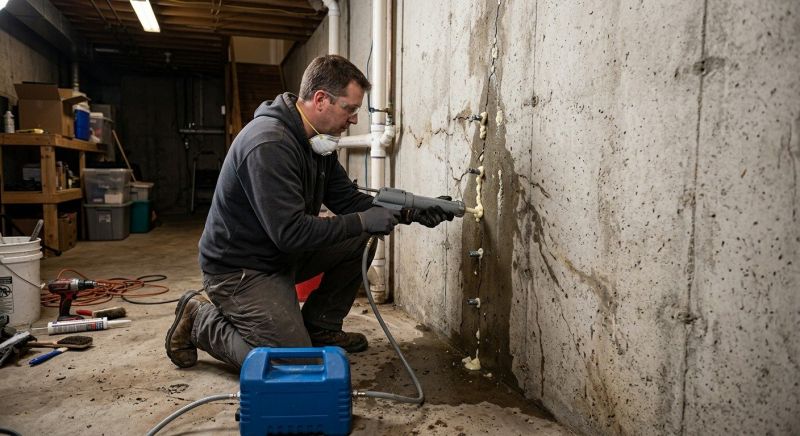 Basement Crack Repair in Tampa, FL