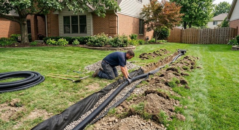 Water Drainage Installation in Tuscaloosa, AL