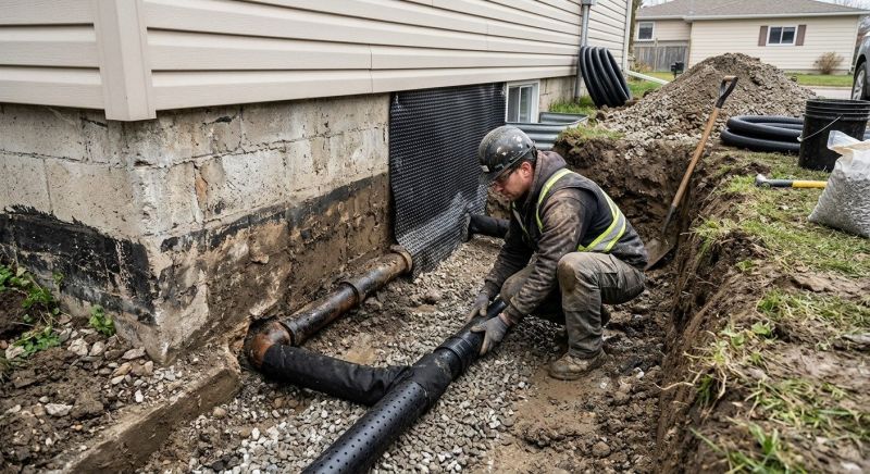 Weeping Tile Repair in West Des Moines, IA